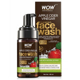 WOW Skin Science Apple Cider Vinegar Foaming Face Wash- with Organic Certified Himalayan Apple Cider Vinegar - No Parabens, Sulphate & Silicones - 100 ml - BuyWow