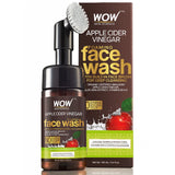 WOW Skin Science Apple Cider Vinegar Foaming Face Wash - No Parabens, Sulphate & Silicones (with built-in brush) - BuyWow