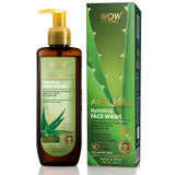 WOW Skin Science Aloe Vera Hydrating Gentle Face Wash - With Aloe leaf Extract, Hyaluronic Acid & Pro Vitamin B5 - For Cleansing, Hydrating Skin - No Parabens, Sulphate, Silicones & Color - 200 ml