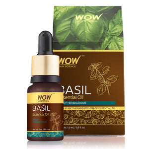 WOW Skin Science Basil Essential Oil - 15 ml - BuyWow
