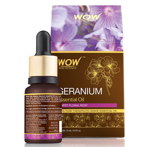 WOW Skin Science Geranium Essential Oil - 15 ml - BuyWow
