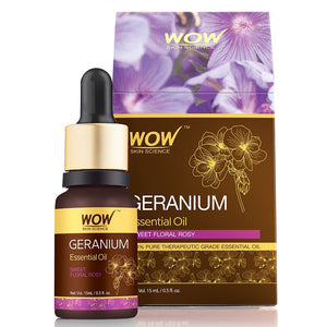 WOW Skin Science Geranium Essential Oil - 15 ml - BuyWow