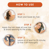 WOW Skin Science Wheat & Soy Amino Acids, Moroccan Argan Oil Hair Mask for Normal Hair - 200 ml - BuyWow