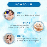 WOW Skin Science Kids Tip to Toe Wash - Shampoo - Conditioner - Body Wash - No Sulphates & Parabens - Sweet Orange - 300 ml - BuyWow