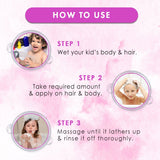 WOW Skin Science Kids Tip To Toe Wash - Shampoo - Conditioner - Body Wash - No Sulphates & Parabens - Mango - 300 ml - BuyWow