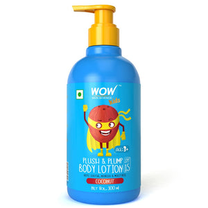 WOW Skin Science Kids Plush & Plump Body Lotion - Coconut - SPF 15 - No Parabens, Mineral Oil, Silicones & Color - 300 ml - BuyWow