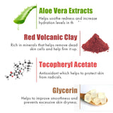 WOW Skin Science Amazon Rainforest Collection - Mineral Face Wash with Red Volcanic Clay - No Parabens, Sulphate, Silicones and Color - 100 ml - BuyWow