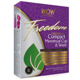 WOW Skin Science Freedom Reusable Menstrual Cup and Wash Post Childbirth - Large (Above 30 Years)