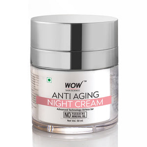 WOW Skin Science Anti Aging No Parabens & Mineral Oil Night Cream - 50 ml - BuyWow