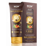 WOW Skin Science Matte Finish Sunscreen Lotion SPF 55 PA++ - ALL SKIN TYPE COMPATIBLE - No Parabens, Silicones, Mineral Oil, Oxide, Colour, Benzophenone - 100 ml Tube - BuyWow