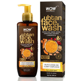 WOW Skin Science Ubtan Face Wash - with Chikpea Flour, Turmeric, Saffron, Almond Extract & Sandalwood Oil - For Cleansing & Clarifying Complexion - No Parabens, Sulphate, Silicones & Color - 200 ml