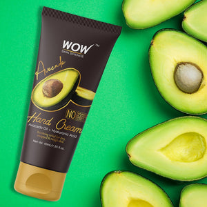 WOW Skin Science Avocado Gentle Hand Cream With Avocado Oil + Hyaluronic Acid - No Parabens, Silicones, Mineral Oil, Color & Pg - 40 ml - BuyWow