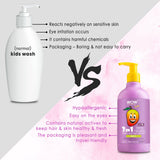 WOW Skin Science Kids Tip To Toe Wash - Shampoo - Conditioner - Body Wash - No Sulphates & Parabens - Mango - 300 ml - BuyWow