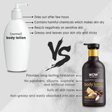 WOW Skin Science Shea Butter and Cocoa Butter Moisturizing Body Lotion, Deep Hydration - 300 ml - BuyWow