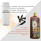 WOW Skin Science French Lavender & Chamomile Foaming Body Wash - No Parabens, Sulphate, Silicones & Color - 250 ml - BuyWow
