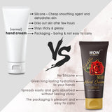 WOW Skin Science English Rose Gentle Hand Cream With Rose Water + Hyaluronic Acid - No Parabens, Silicones, Mineral Oil, Color & Pg - 40 ml - BuyWow