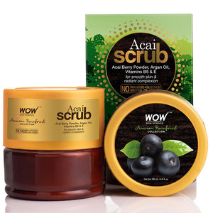WOW Skin Science - Amazon Rainforest Collection - Rain Forest Acai Scrub - No Parabens, Mineral Oil, Silicones & Color - 200 ml - BuyWow
