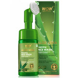 WOW Skin Science Aloe Vera Foaming Face Wash With Built-In Face Brush For Deep Cleansing - No Parabens, Sulphate, Silicones & Color - 100 ml