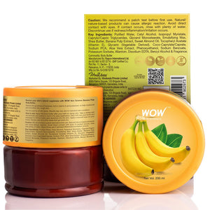 WOW Skin Science Banana Pulp Body Butter - No Parabens, Silicones, Mineral Oil & Color - 200 ml - BuyWow