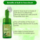 WOW Skin Science Aloe Vera Foaming Face Wash With Built-In Face Brush For Deep Cleansing - No Parabens, Sulphate, Silicones & Color - 100 ml - BuyWow