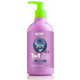 WOW Skin Science Kids Tip to Toe Wash - Shampoo - Conditioner - Body Wash - No Parabens, Sulphate, Silicones, Mineral Oil or Color - Blueberry - 300 ml - BuyWow