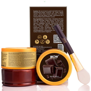 WOW Skin Science Chocolate Caffeine Face Mask for Recharging & Rejuvenating Dull Skin - No Parabens, Sulphate, Mineral Oil & Color - 200 ml - BuyWow