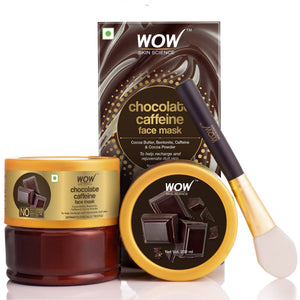 WOW Skin Science Chocolate Caffeine Face Mask for Recharging & Rejuvenating Dull Skin - No Parabens, Sulphate, Mineral Oil & Color - 200 ml - BuyWow