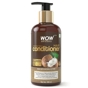 WOW Skin Science Coconut Milk Conditioner - No Parabens, Minerals Silicones & Color -With Dht Blockers - 300 ml - BuyWow