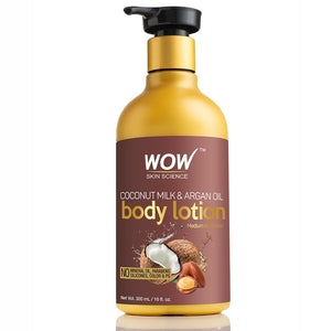 WOW Skin Science Coconut Milk and Argan Oil Body Lotion, Medium Hydration - 300 ml - BuyWow