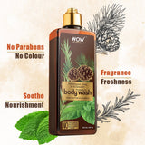 WOW Skin Science Peppermint, Pine & Rosemary Foaming Body Wash - No Parabens, Sulphate, Silicones & Color - 250 ml - BuyWow
