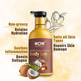 WOW Skin Science Coconut Milk and Argan Oil Body Lotion, Medium Hydration - 300 ml - BuyWow