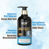 WOW Skin Science Hard Water Defense Shampoo - No Sulphate, Parabens, Silicones, Salt & Colour - 300 ml - BuyWow