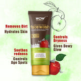 WOW Skin Science Apple Cider Vinegar Face Wash - No Parabens, Sulphate, Silicones & Color - 100 ml - BuyWow