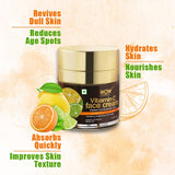 WOW Skin Science Vitamin C Face Cream - Oil Free, Quick Absorbing - For All Skin Types - No Parabens, Silicones, Color, Mineral Oil & Synthetic Fragrance - 50 ml - BuyWow
