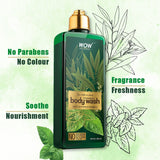 WOW Skin Science Tea Tree & Mint Foaming Body Wash - No Parabens, Sulphate, Silicones & Color - 250 ml - BuyWow