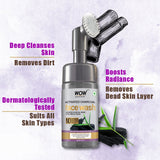 WOW Skin Science Charcoal Foaming Face Wash with Built-In Face Brush for Deep Cleansing - No Parabens, Sulphate, Silicones & Color - 100 ml - BuyWow