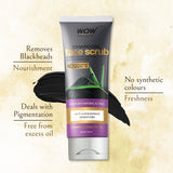 WOW Skin Science Activated Charcoal Skin Refining Kit - Face Scrub + Face Wash - BuyWow