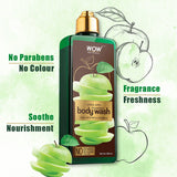 WOW Skin Science Green Apple Foaming Body Wash - No Parabens, Sulphate, Silicones & Color - 250 ml - BuyWow