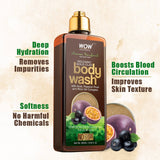 WOW Skin Science Amazon Rainforest Collection - Volcanic Gold Clay Shower Gel (With Acai, Passion Fruit and Rice Oil Complex) - No Parabens, Sulphate, Silicones and Color - 250 ml - BuyWow