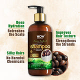 WOW Skin Science Amazon Rainforest Collection - White Clay Shampoo with Rainforest Pataua Oil - No Parabens, Sulphate, Silicones and Color - 300 ml - BuyWow