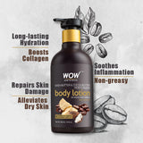 WOW Skin Science Shea Butter and Cocoa Butter Moisturizing Body Lotion, Deep Hydration - 300 ml - BuyWow