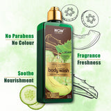WOW Skin Science Melon, Cucumber & Aloe Foaming Body Wash - No Parabens, Sulphate, Silicones & Color - 250 ml - BuyWow