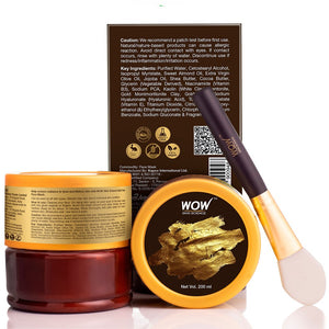 WOW Skin Science Gold Clay Face Mask for Hydrating Skin & Restoring Radiance - No Parabens, Sulphate, Mineral Oil & Color - 200 ml - BuyWow