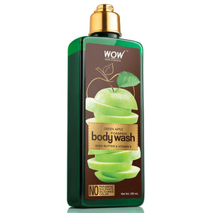 WOW Skin Science Green Apple Foaming Body Wash - No Parabens, Sulphate, Silicones & Color - 250 ml - BuyWow