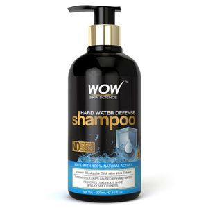 WOW Skin Science Hard Water Defense Shampoo - No Sulphate, Parabens, Silicones, Salt & Colour - 300 ml - BuyWow