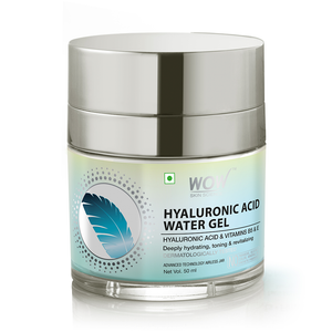 WOW Skin Science Hyaluronic Acid Water Gel for Hydration, Toning - with Hyaluronic Acid & Vitamins B5 & E - For All Skin Types - No Parabens, Silicones, Color, Mineral Oil & Synthetic Fragrance - 50 ml - BuyWow