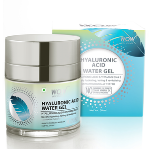 WOW Skin Science Hyaluronic Acid Water Gel for Hydration, Toning - with Hyaluronic Acid & Vitamins B5 & E - For All Skin Types - No Parabens, Silicones, Color, Mineral Oil & Synthetic Fragrance - 50 ml - BuyWow