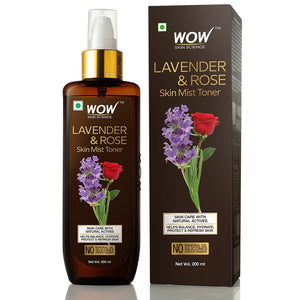 WOW Skin Science Lavender & Rose No Parabens & Sulphate Skin Mist Toner - 200 ml - BuyWow
