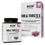 WOW Life Science Milk Thistle 600mg - 60 Vegetarian Capsules - BuyWow