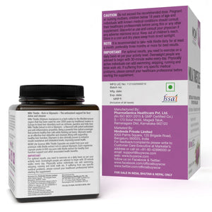 WOW Life Science Milk Thistle 600mg - 60 Vegetarian Capsules - BuyWow